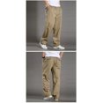 thumbnail image 4 of Pantalones Casuales De Lino De Algodón Sueltos Para Hombres, 4 of 6