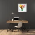 thumbnail image 3 of Allen, Kimberly 26x26 White Modern Wood Framed Museum Art Print Titled - Tie Die Elephant 2, 3 of 4