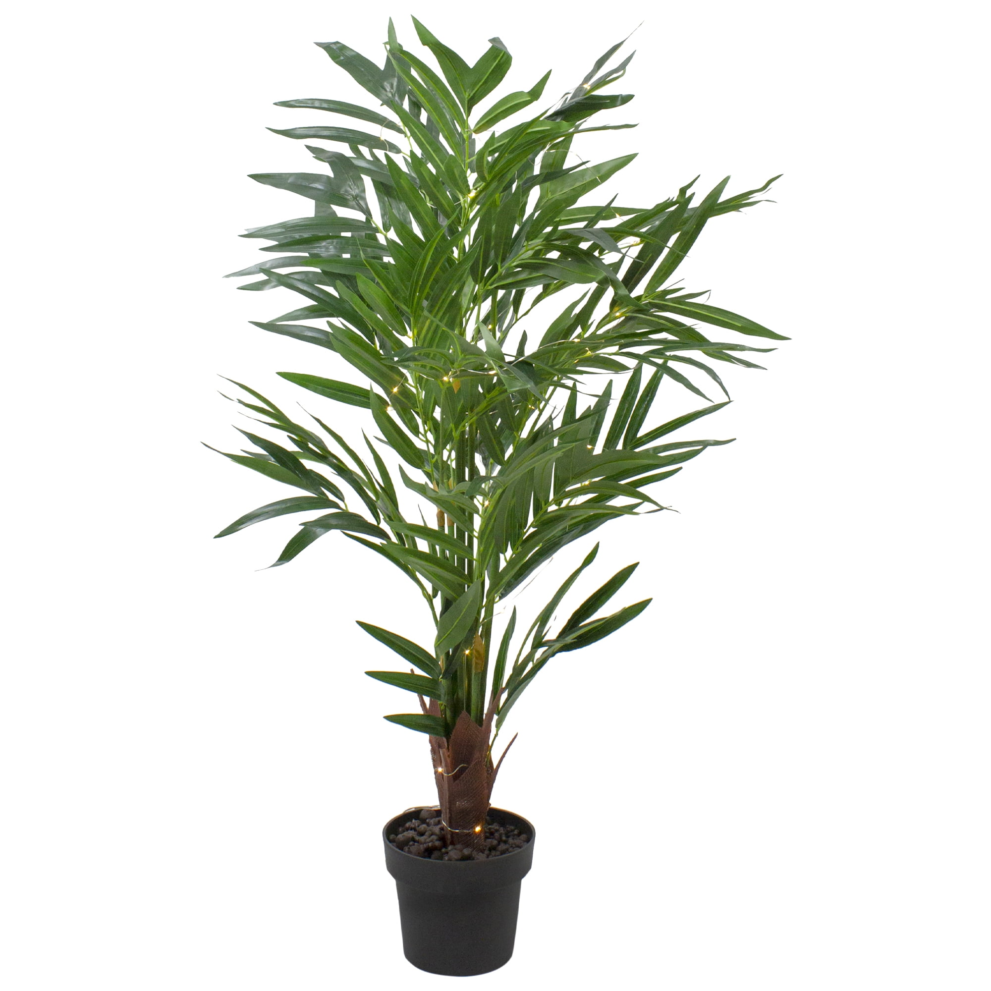 Northlight 42" LED Lighted Potted Artificial Ravenea Palm Plant