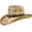 Aa-beige, variant on Straw Cowboy Hat Men's Women's Classic Vintage Western Straw Cowgirl Hat Sun Hat