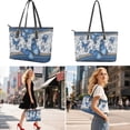 thumbnail image 2 of ZUXONGSY 3D Butterfly Print Handbag with Portable Cosmetic Bags Wallet for Women PU Leather Top Handle Satchel Set with Waterproof Makeup Pouch Credit Card Holder Wallet for Business Shopping, 2 of 4