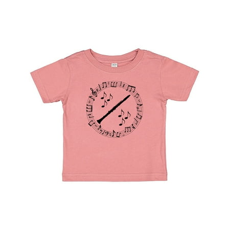 

Inktastic Clarinet Music Silhouette Gift Gift Baby Boy or Baby Girl T-Shirt