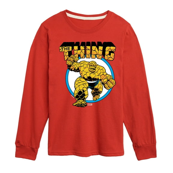 Marvel - Fantastic Four Thing Logo - Youth Long Sleeve Graphic T-Shirt