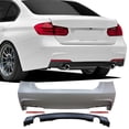 thumbnail image 2 of Ikon Motorsports Compatible with 12-18 BMW F30 3-Series MT M Sport Sedan Rear Bumper Cover Lip Diffuser, 2 of 3