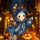 thumbnail image 2 of Kojanyu Colgante de fantasma 2D con cadena redonda para pared y ventana,ideal para festivales,decoración de Halloween para paredes y ventanas., 2 of 8