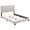 Cream4, variant on XIZE Taupe Upholstered Full Panel Bed with Sturdy Frame, Modern Platform Bed for Bedroom