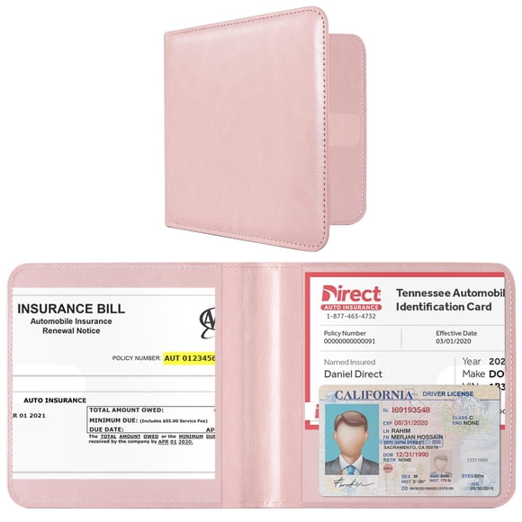 Titular del seguro y matrícula del automóvil CoBak Small Pink