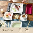 thumbnail image 4 of MALACASA, Series Monica, 30 pieces Ceramic Dinnerware Set with Cups Saucers Dessert Plates Soup Plates and Flat Plates, Service for 6, 4 of 7