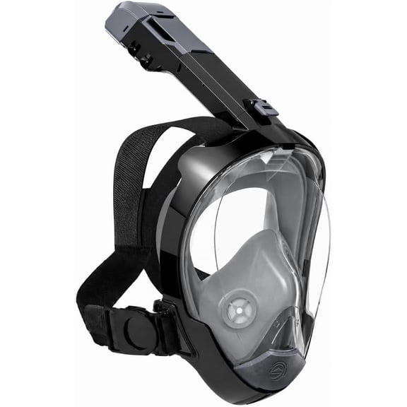 Seaview 180 Sport Full Face Snorkel Mask Adults, 180 Degree Panoramic View, Anti Fog, Dry Top Snorkeling Gear for Adults & Youth with Camera Mount for Ocean, Beach & Travel