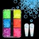 thumbnail image 2 of 6 rejillas fluorescentes para uñas, círculo hueco, decoraciones de lentejuelas, copos de forma redonda de neón, suministros para uñas, accesorios profesionales, 2 of 4