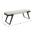 thumbnail image 7 of Uttermost Hover Modern Bench in Ivory, 7 of 7