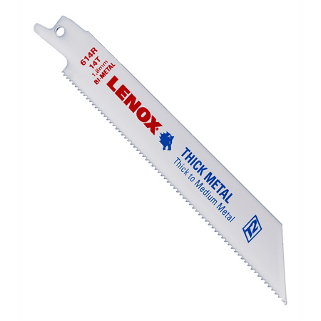 Lenox Tools Reciprocating Saw Blades, 614R, Bi-Metal, 6 in. Lo