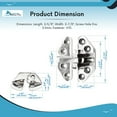 thumbnail image 6 of MARINE CITY 316 Stainless Steel Hatch Hinge with Removable Pin 2-5/8  2-7/8 Inches - Ideal for Boat Cabins, Doors, Windows, Cabinets, Kayaks, Yacht Doors - 4 Pcs, 6 of 8