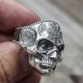 thumbnail image 5 of QQTDFG Fashion Men 925 Silver Viking Skull Rings Punk Party Jewelry Ring Gift Size 6-13-#1-9, 5 of 7