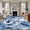 Blue, variant on 5'x8' Area Rugs, White Blue Octopus Coastal Indoor Outdoor Area Rug for Living Room Bedroom, Summer Beach Shell Coral Washable Bathroom Rugs Kitchen Floor Carpet Mats Home Decor Aesthetic