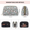 thumbnail image 5 of Naloa Mallard Ducks Wild Birds1 Leather Makeup Bag for Purse Travel, Portable Small Cosmetic Organizer for Women and Girls, Make up Bag with Zipper, 5 of 8