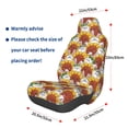 thumbnail image 3 of Balery Cartoon Sunflowers Pattern Car Seat Cover - Soft & Breathable Front Premium Covers with Non-Slip Protector Fits Most Automotive, Vans, SUVs, Trucks - 1 Unit, 3 of 5