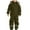 B Army Green, variant on Kids One Piece Snowsuit Waterproof Windproof Thermal Winter Snowsuit Ski Outdoor Padded Jumpsuit with Hood for Boys Girls 1-15 Years