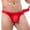Red, variant on TSADFHJI Manmade Underwear Men Men's Underwear Low Rise Trend and Interesting Double Ding Pants Xl Black