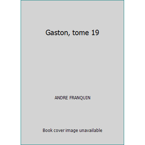 Pre-Owned Gaston, tome 19 (Paperback) 2912536316 9782912536310