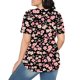 thumbnail image 4 of Camiseta de Cuello Redondo de Impresión Floral Casual de Manga Corta de las Mujeres, Blusa de Verano de Moda Ligera para el Día Y la Fiesta, 4 of 7