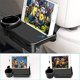 thumbnail image 2 of Organizador del asiento trasero BRILLAR con bandeja plegable portavasos universal para reposacabezas del automóvil y soporte para tabletas, 2 of 5
