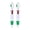 Green, variant on Orange 4-Color Pen Set with Keychain, 2 Pack, Multifunctional Ballpoint, Smooth Writing for Everyday Carry