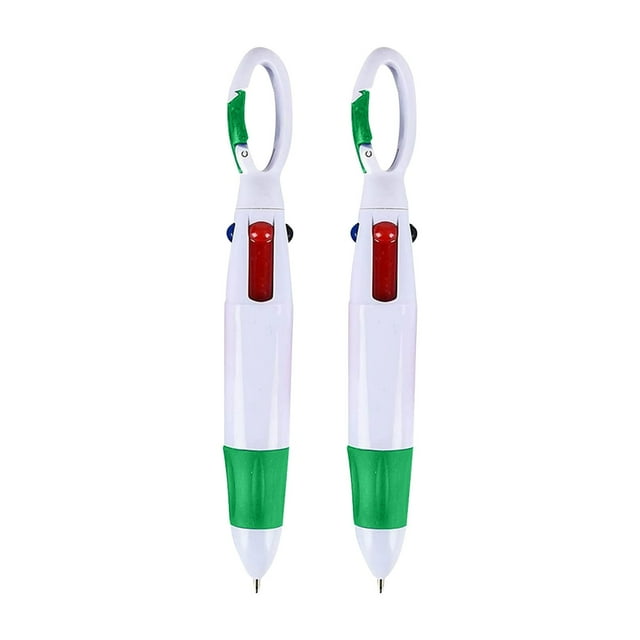 2Pcs Mini 4 In 1 Multi Colored Ink Ballpoint Pens 10ML Smooth Writing Pens, High-End Series Pen Aesthetic Pencils Writing Pens Works on Rock painting, Wood, Glass, Metal, Ceramic and More