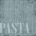 thumbnail image 2 of Grey, Jace 12x12 Black Ornate Wood Framed with Double Matting Museum Art Print Titled - Blue Pasta, 2 of 4