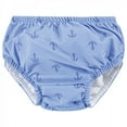 thumbnail image 4 of Hudson Baby Infant and Toddler Boy Swim Diapers, Blue Whale Navy Anchor, 0-6 Months, 4 of 4