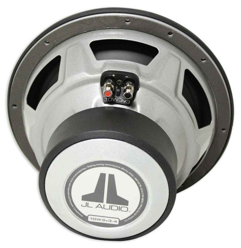 Pair Jl Audio 10w3v3 4 10 W3 1 000 Watt Rms Car Subwoofers 4 Ohm Stereo Subs Walmart Com