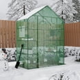 thumbnail image 6 of Garvee Walk-in Plant Greenhouse 28.7 x 56.3 x 76.8 in, with Roll-Up Zippered Doors & 2 Mesh Windows, 6 of 9