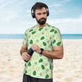 thumbnail image 4 of Wukai Avocado Print Men's Short-Sleeved Mesh T-Shirt,Quick-Dry Short Sleeve Workout T-Shirt-Small, 4 of 8