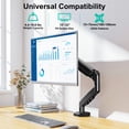 thumbnail image 2 of MOUNT PRO Single Monitor Desk Mount for 13-32 Inch Screen,Adjustable Gas Spring Monitor Arm with Tilt,Swivel,Rotatable,VESA Mounts Fit 4.4-19.8 lbs, 2 of 10