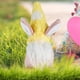 thumbnail image 4 of Relájate, amor, conejito de Pascua, gnomo, muñeco enano de peluche sin rostro no tejido, hecho a mano, suave, conejo de primavera, elfo enano, gnomos de peluche, decoraciones para estantes de mesa, 4 of 8