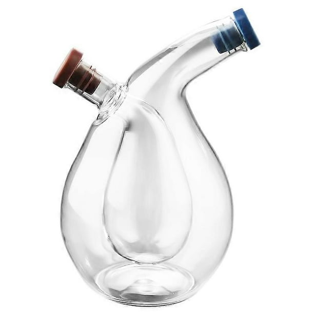Kitchen Two-in-One Oil Dispenser Design Vinegar Cruet Olive can Quality Oil Pourer Condiment Dispens