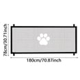 thumbnail image 3 of Pet Safety Gate Mesh Screen, Portable Dog Cat Isolation Barrier for Doorways, Stairs and Hallways, Retractable Mesh Gate with Paw Print Design, Easy Install Indoor Pet Fence for Home, 3 of 5
