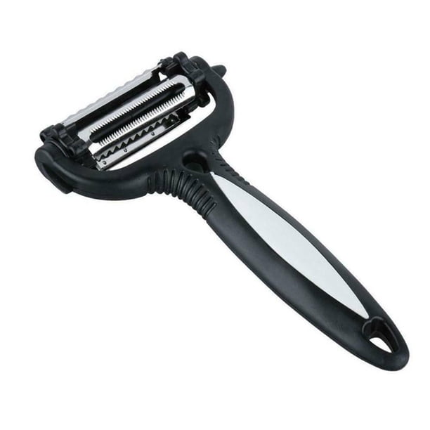 Pelador de frutas y verduras 3 en 1, rallador multifuncional de acero inoxidable, cortador rotativo de patatas y zanahorias, utensilio de cocina