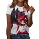 thumbnail image 2 of Hazbin Hotel Camiseta Manga Corta Cuello Redondo Estampada Moda Casual Mujer Blanco/L, 2 of 5