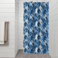 thumbnail image 2 of Blue Camouflage Bigfoot Pattern Shower Curtain 36"x72" ,Bathroom Decorative Shower Curtains Set with 12 Hooks,Modern Waterproof Washable Shower Curtain, 2 of 6