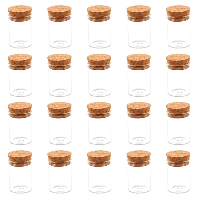MasteelfCA 20pcs Scientific Experiment Test Tubes Pollen Storage Container with Cork