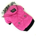 thumbnail image 3 of Dog Faux Pockets Hooded Jacket Warm Winter Coat Snowsuit For Small Dog, 3 of 6