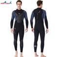 thumbnail image 4 of Naiovety Trajes de neopreno Traje de buceo Pantalones de manga larga de secado rápido Protección solar de una pieza Mantener el calor para bucear Deportes acuáticos negro/gris L Naiovety OD003281-13, 4 of 6