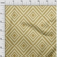 thumbnail image 3 of oneOone Polyester Spandex Mustard Yellow Fabric Geometric Craft Projects Decor Fabric Printed By The Yard 56 Inch Wide, 3 of 4