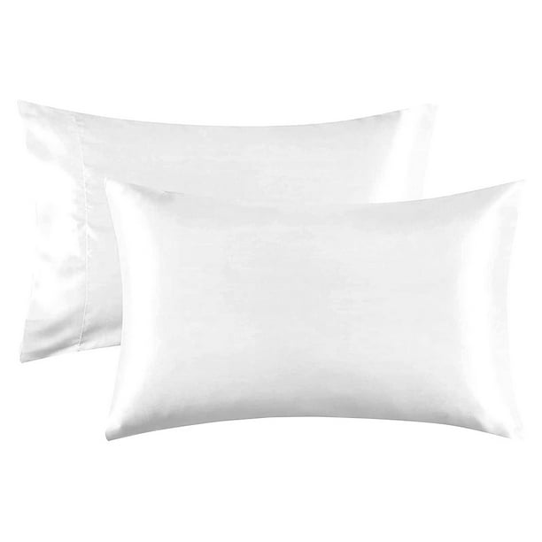 Un par de fundas de almohada de satén de seda para el hogar suave para el cabello TFixol Funda de almohada