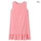 thumbnail image 1 of Vestido De Mujer Sin Mangas Chaleco De Puntos Vestido Suelto De Cuello Redondo Con Volantes, Rosa, 3XL Yuarrent AP002086-30, 1 of 7