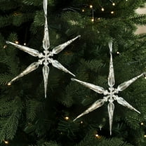 Clear Wind Chime Christmas Ornament, Hollow-Out Plastic Hanging Pendant for Window and Door Decor, Creates Soothing Ambient Sound(B)