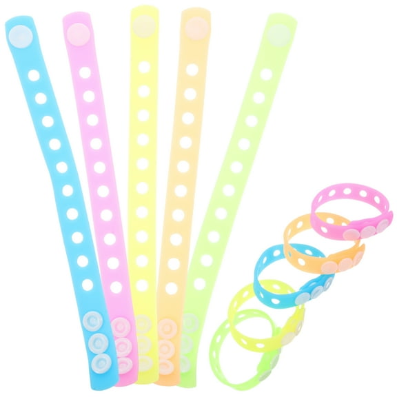 10 Pcs Bracelet Bracelet Band for Kids Glow in The Dark Party Supplies Wristbands PVC Bracelet Wrist Straps