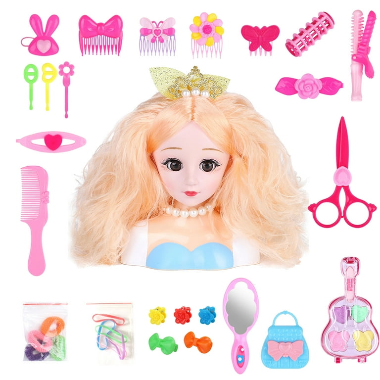 25-piece Kids Hairdressing Makeup Dolls Non-toxic Innovative Toys