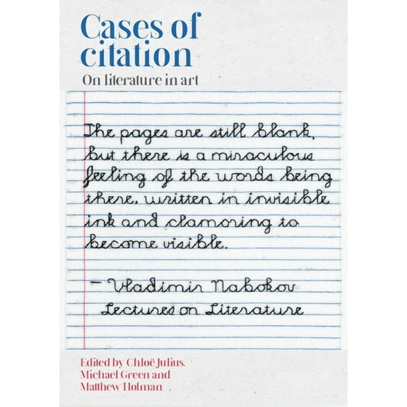 Cases of Citation: On Literature in Art, (Paperback)